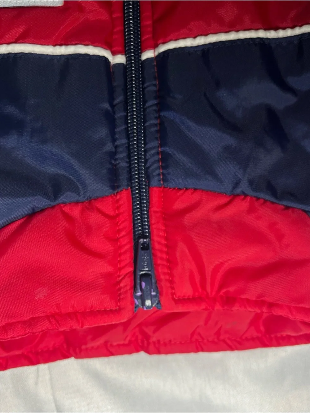 2005 Vintage Power‎ Rangers SPD Red Puffer Vest Kids 4T Patches Retro Zip Up